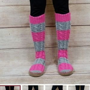 pink slipper boots